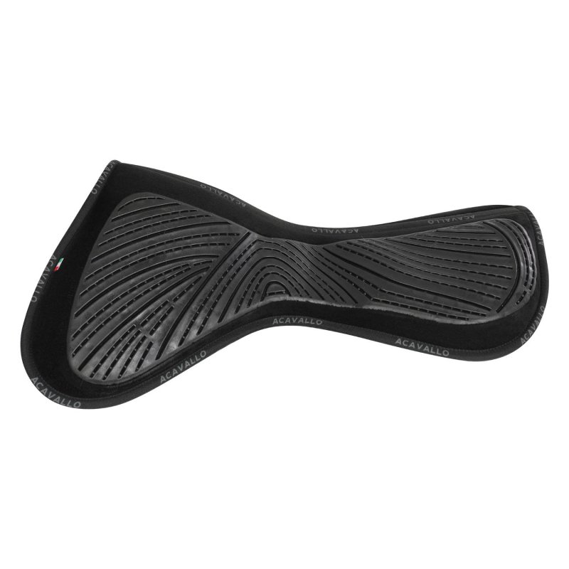 Acavallo Compensatore salto Memory Foam in camoscio e gel - Nero