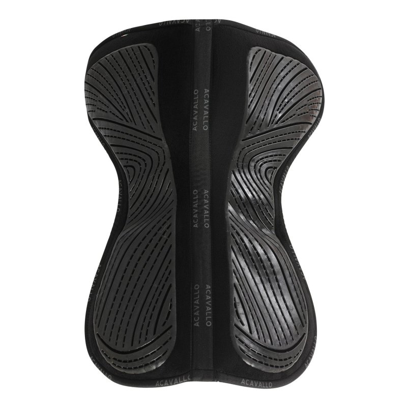 Acavallo Compensatore salto Memory Foam in camoscio e gel - Nero