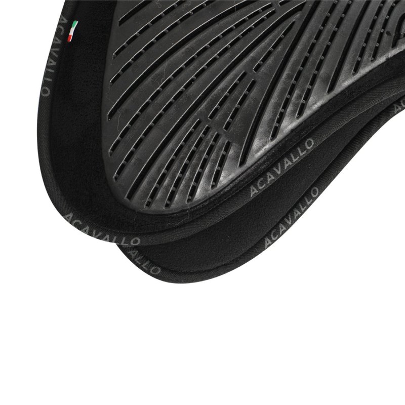 Acavallo Compensatore salto Memory Foam in camoscio e gel - Nero