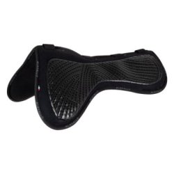 Acavallo Compensatore salto Memory Foam camoscio e gel Free Spine - Nero