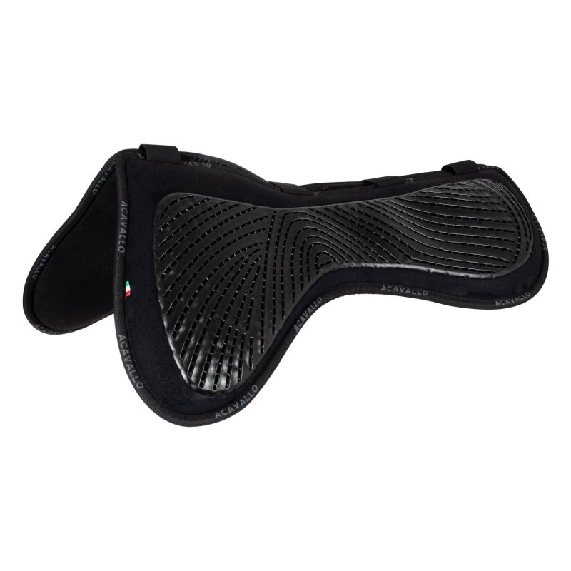 Acavallo Compensatore salto Memory Foam camoscio e gel Free Spine - Nero