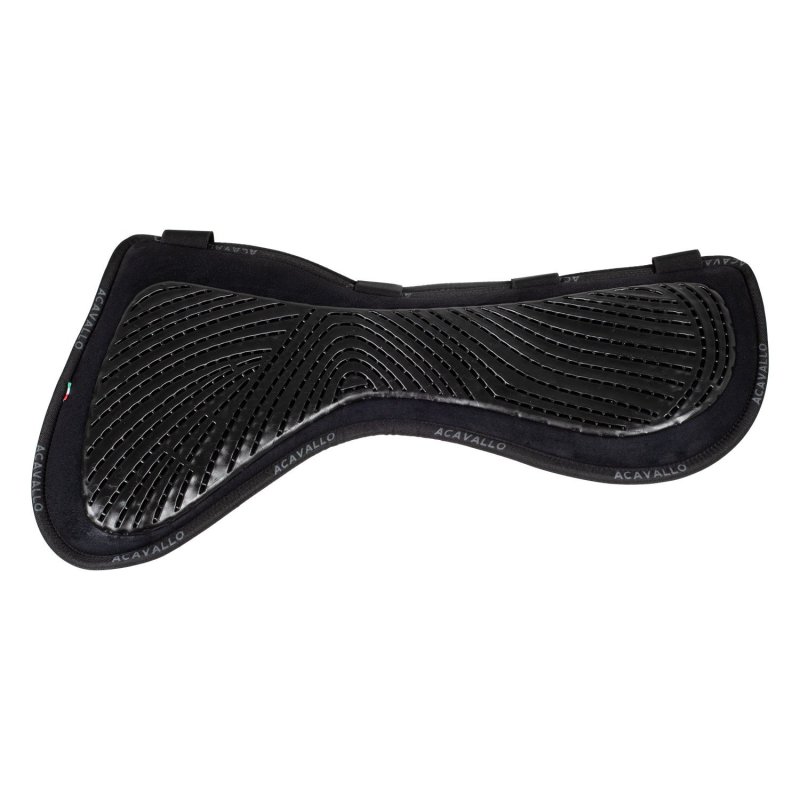 Acavallo Compensatore salto Memory Foam camoscio e gel Free Spine - Nero