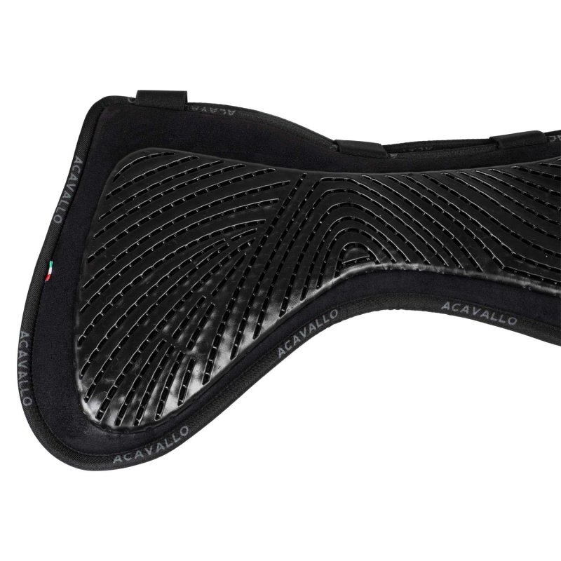Acavallo Compensatore salto Memory Foam camoscio e gel Free Spine - Nero