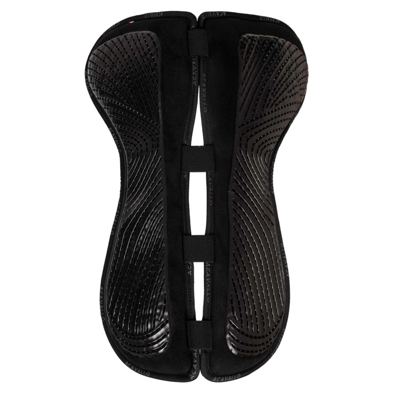 Acavallo Compensatore salto Memory Foam camoscio e gel Free Spine - Nero