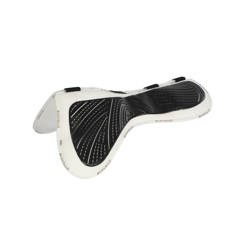 Acavallo Compensatore salto Memory Foam camoscio e gel Free Spine - Bianco