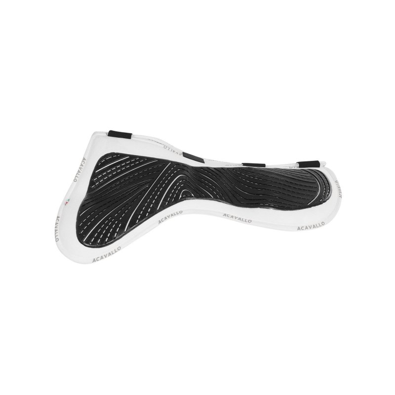 Acavallo Compensatore salto Memory Foam camoscio e gel Free Spine - Bianco