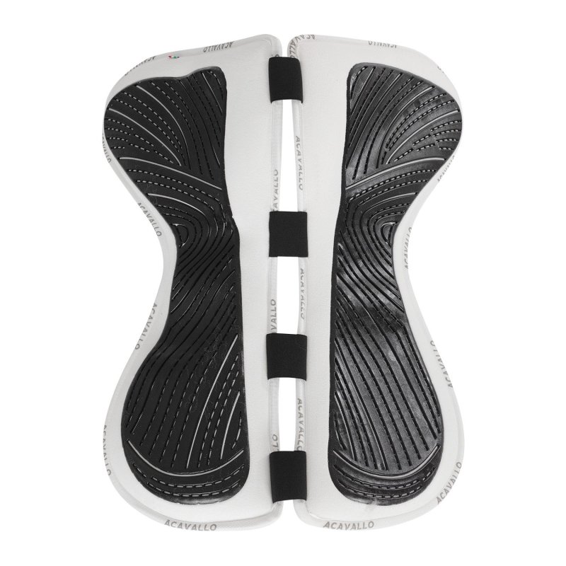 Acavallo Compensatore salto Memory Foam camoscio e gel Free Spine - Bianco