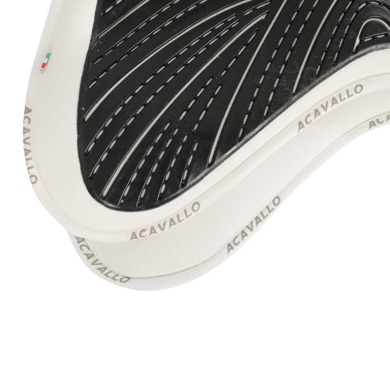 Acavallo Compensatore salto Memory Foam camoscio e gel Free Spine - Bianco