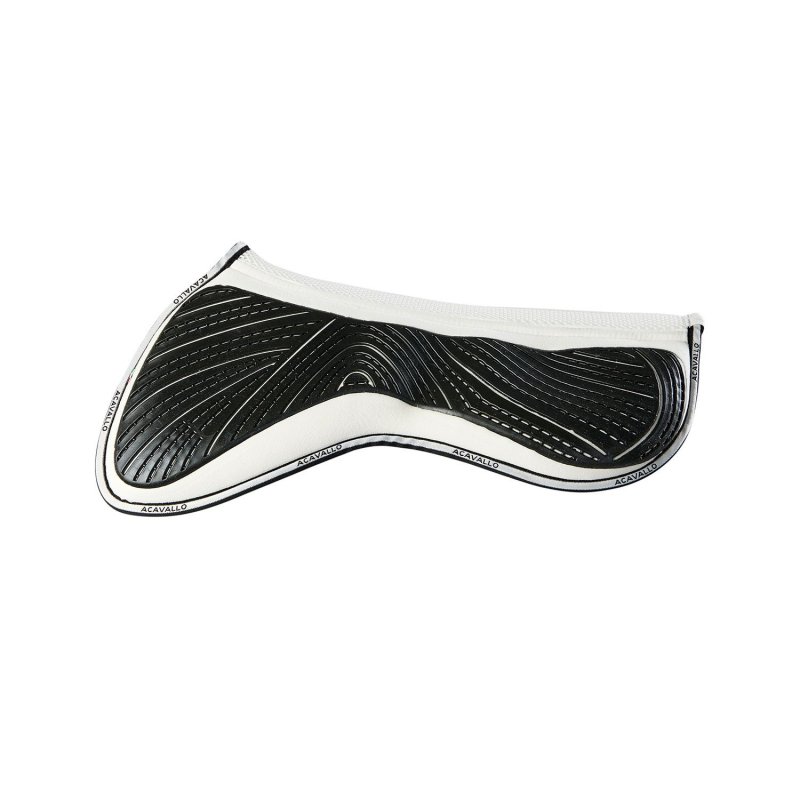 Acavallo Compensatore salto Memory Foam camoscio e gel 3D Spacer - Bianco