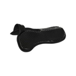 Acavallo Compensatore Memory Foam camoscio e gel Hexagonal - Nero