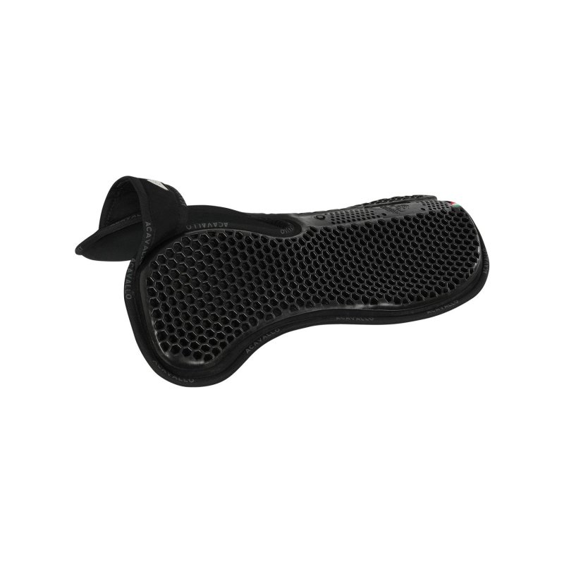Acavallo Compensatore Memory Foam camoscio e gel Hexagonal - Nero
