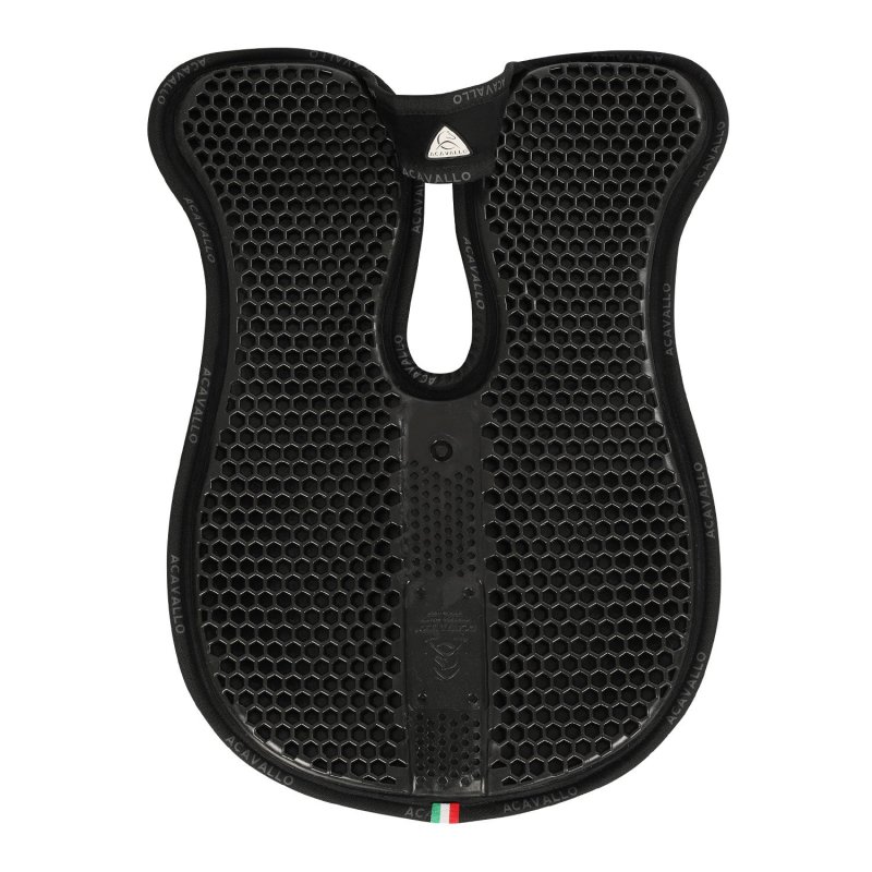 Acavallo Compensatore Memory Foam camoscio e gel Hexagonal - Nero