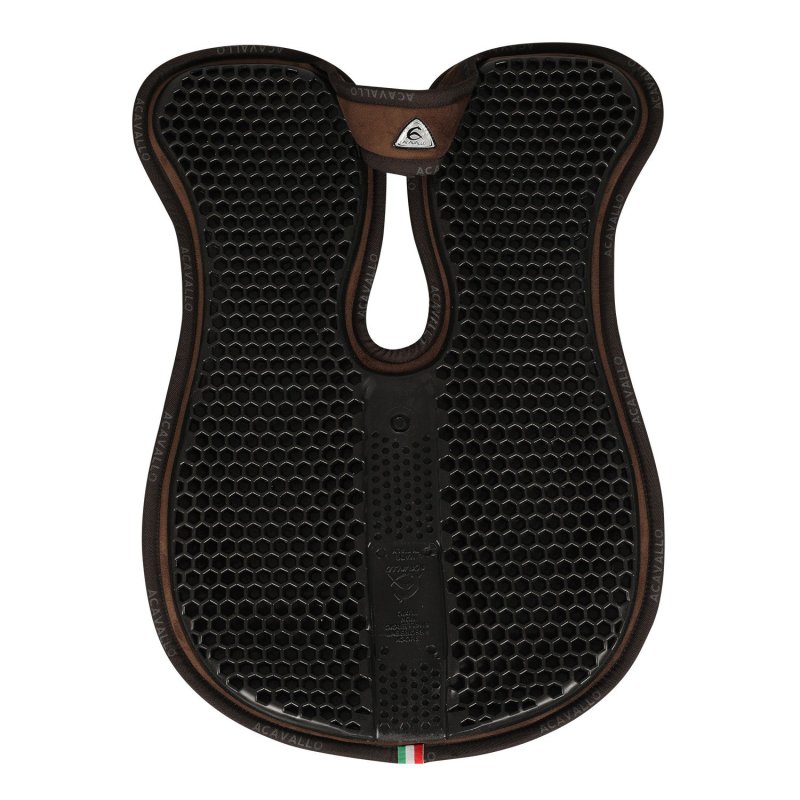 Acavallo Compensatore Memory Foam camoscio e gel Hexagonal - Marrone