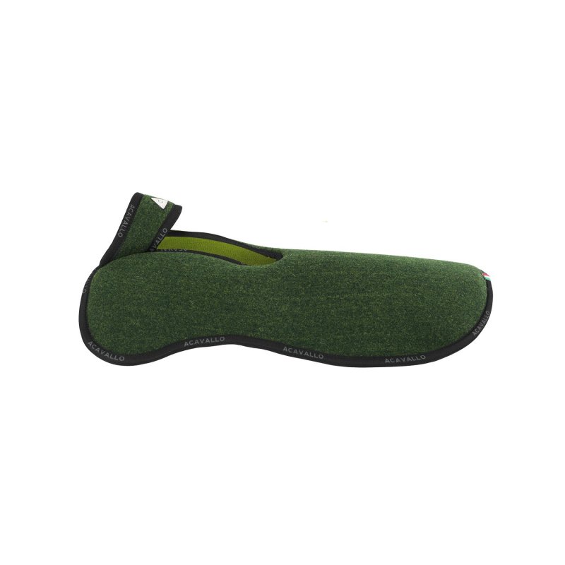 Acavallo Compensatore Memory Foam doppio feltro Withers Free - Verde bosco/Verde