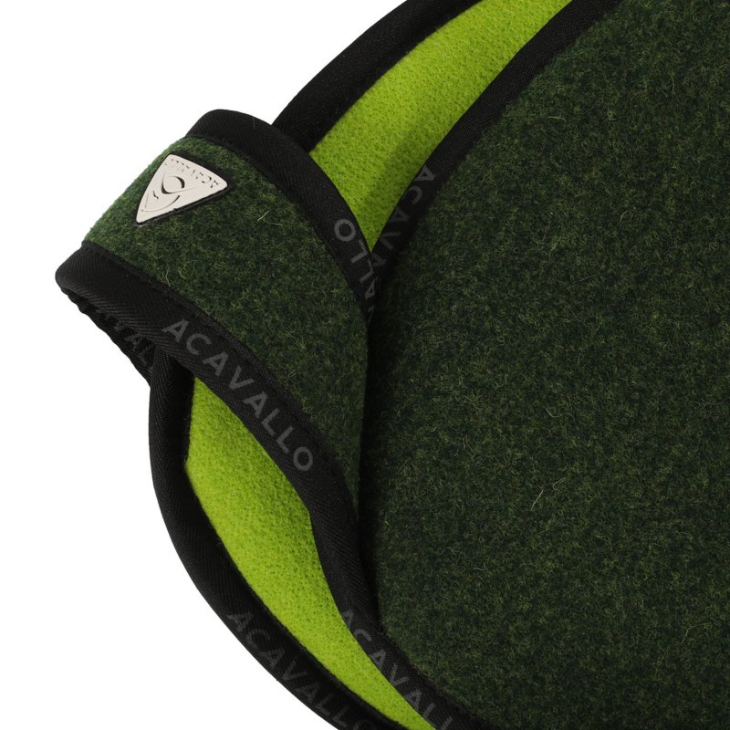 Acavallo Compensatore Memory Foam doppio feltro Withers Free - Verde bosco/Verde