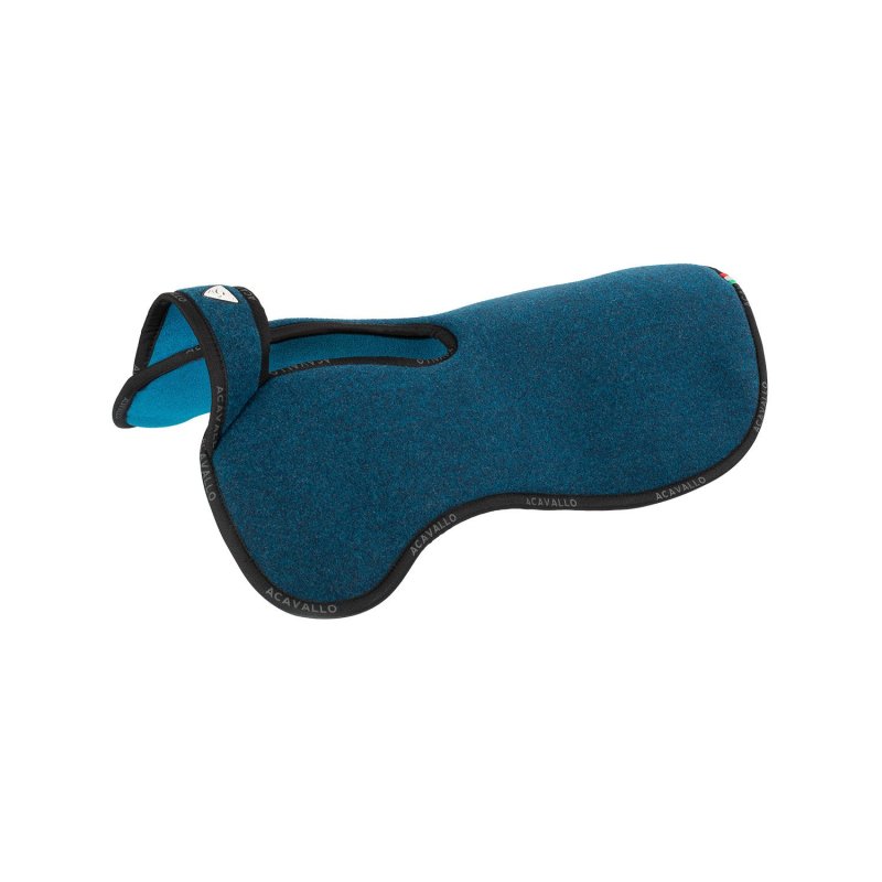Acavallo Compensatore Memory Foam doppio feltro Withers Free - Blu navy/Petrolio