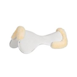 Acavallo Compensatore Memory Foam camoscio e montone sagomato - Bianco - colore montone Sheepskin  Natural