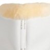 Acavallo Compensatore Memory Foam camoscio e montone sagomato - Bianco - colore montone Sheepskin  Natural