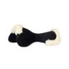 Acavallo Compensatore Memory Foam camoscio e montone sagomato - Nero - colore montone Sheepskin  Natural