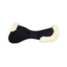 Acavallo Compensatore Memory Foam camoscio e montone sagomato - Nero - colore montone Sheepskin  Natural