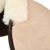 Acavallo Compensatore Memory Foam camoscio e montone sagomato - Sabbia - colore montone Sheepskin  Natural