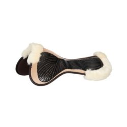 Acavallo Compensatore Memory Foam montone sagomato e gel - Sabbia - colore montone Sheepskin  Natural
