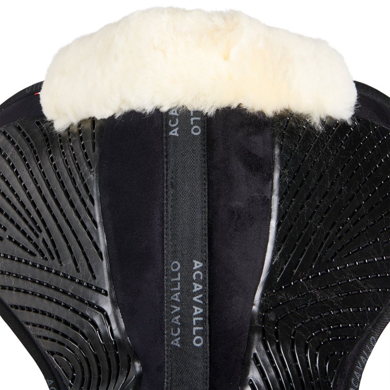Acavallo Compensatore Memory Foam montone sagomato e gel - Nero - colore montone Sheepskin  Natural