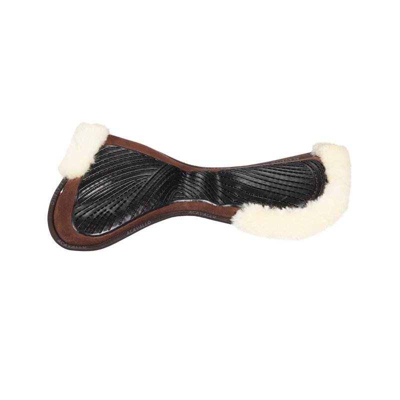 Acavallo Compensatore Memory Foam montone sagomato e gel - Marrone - colore montone Sheepskin  Natural