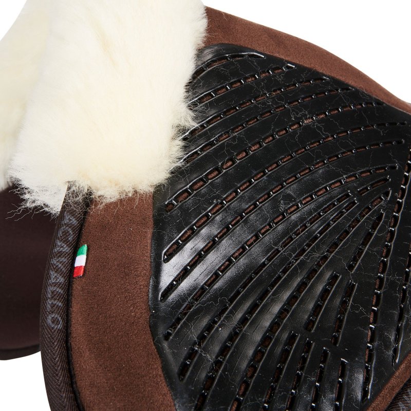 Acavallo Compensatore Memory Foam montone sagomato e gel - Marrone - colore montone Sheepskin  Natural