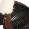 Acavallo Compensatore Memory Foam montone sagomato e gel - Marrone - colore montone Sheepskin  Natural