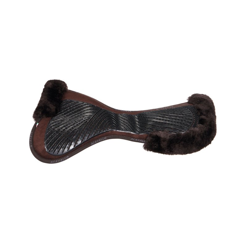 Acavallo Compensatore Memory Foam montone sagomato e gel - Marrone - colore montone Sheepskin  Brown