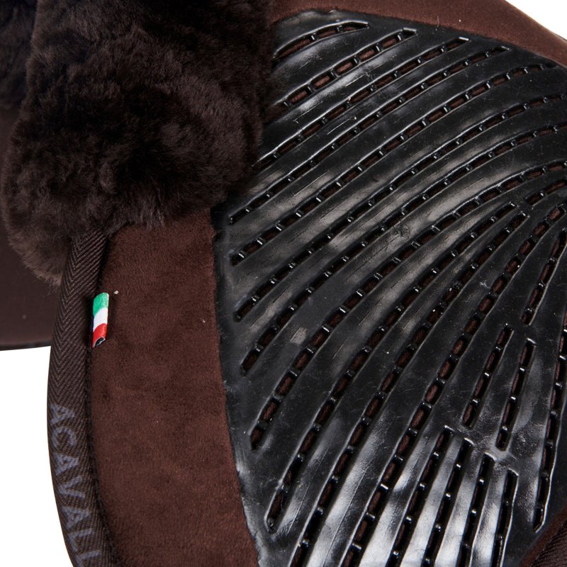 Acavallo Compensatore Memory Foam montone sagomato e gel - Marrone - colore montone Sheepskin  Brown