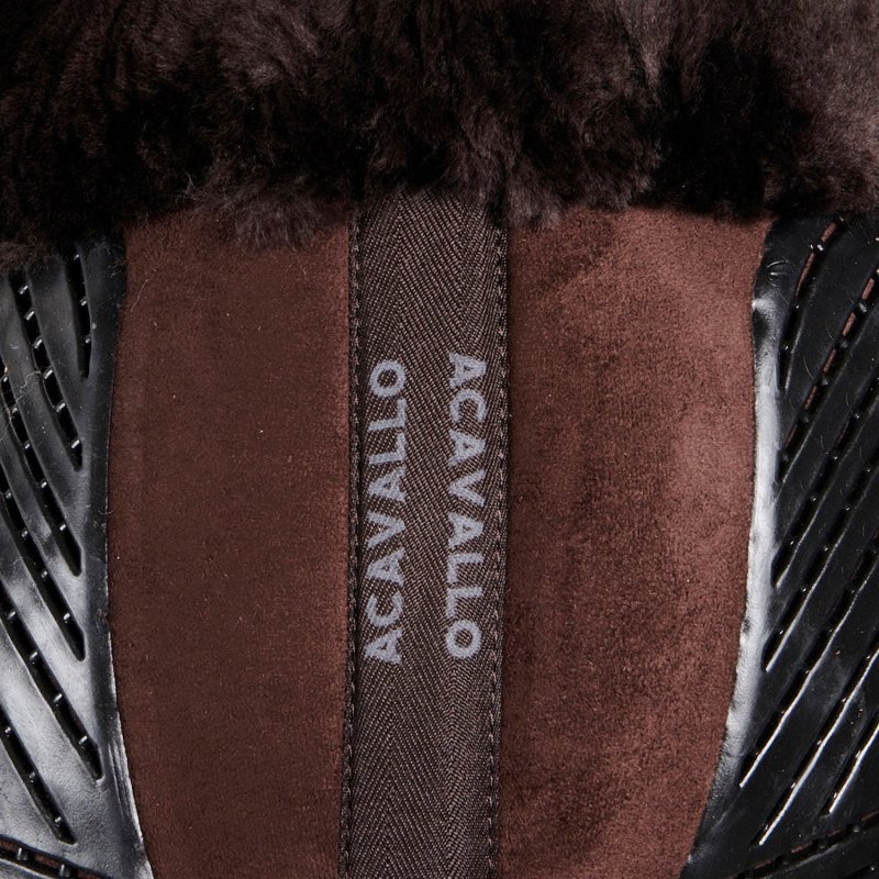 Acavallo Compensatore Memory Foam montone sagomato e gel - Marrone - colore montone Sheepskin  Brown