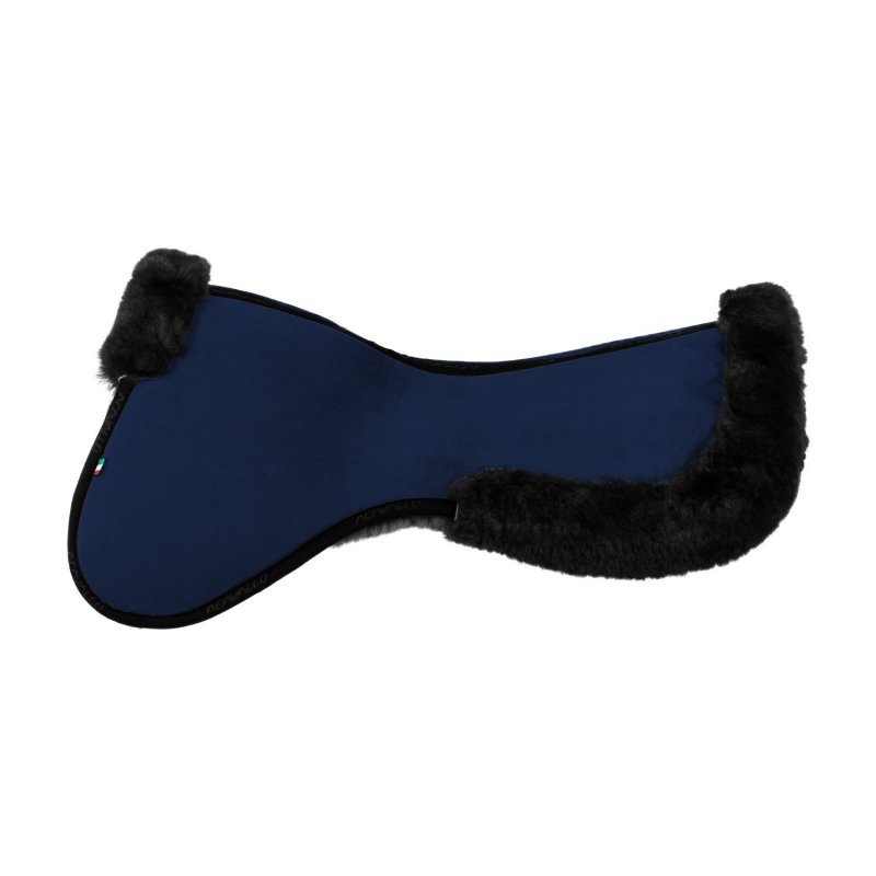 Acavallo Compensatore salto Memory Foam rivestito in montone - Blu - colore montone Sheepskin  Black