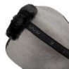Acavallo Compensatore salto Memory Foam rivestito in montone - Grigio - colore montone Sheepskin  Black