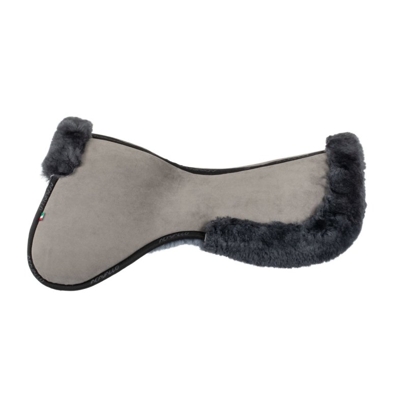 Acavallo Compensatore salto Memory Foam rivestito in montone - Grigio - colore montone Sheepskin  Grey