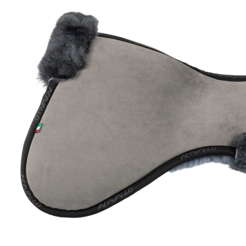 Acavallo Compensatore salto Memory Foam rivestito in montone - Grigio - colore montone Sheepskin  Grey