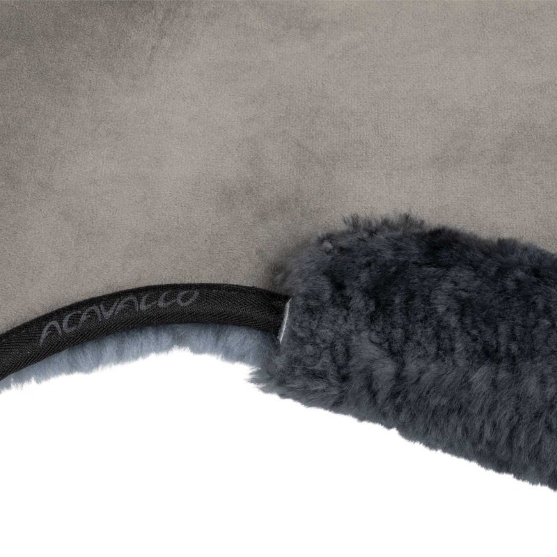 Acavallo Compensatore salto Memory Foam rivestito in montone - Grigio - colore montone Sheepskin  Grey