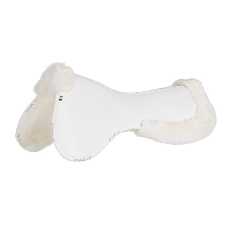 Acavallo Compensatore salto Memory Foam rivestito in montone - Bianco - colore montone Sheepskin  White