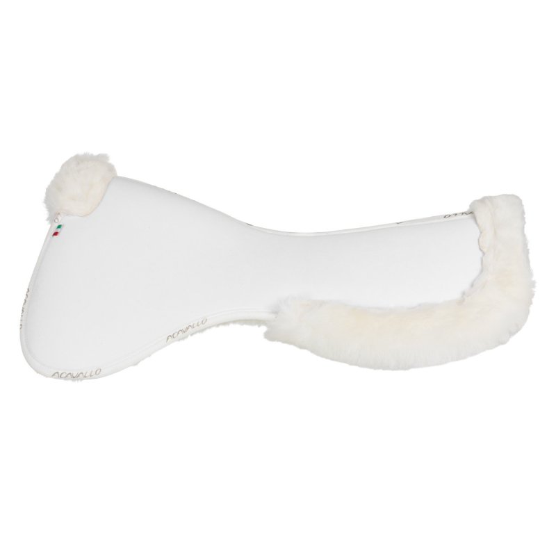 Acavallo Compensatore salto Memory Foam rivestito in montone - Bianco - colore montone Sheepskin  White