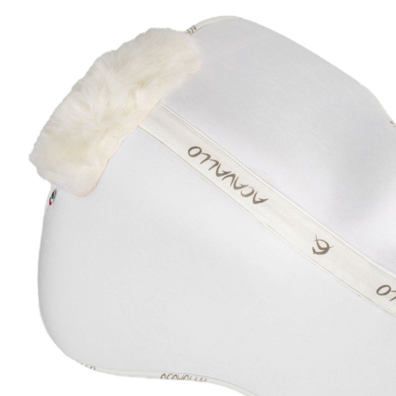Acavallo Compensatore salto Memory Foam rivestito in montone - Bianco - colore montone Sheepskin  White
