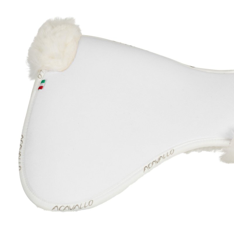 Acavallo Compensatore salto Memory Foam rivestito in montone - Bianco - colore montone Sheepskin  White