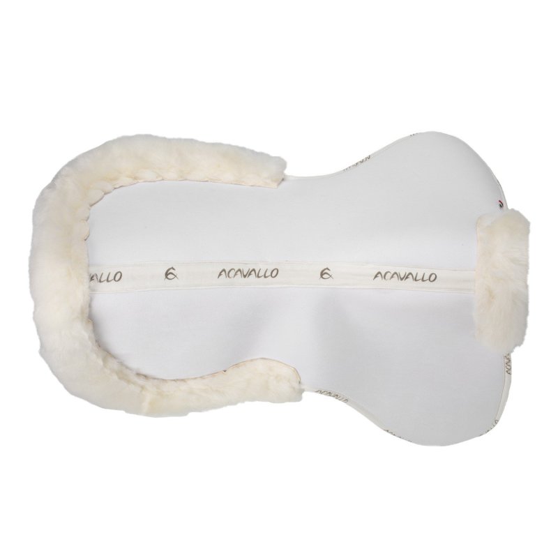 Acavallo Compensatore salto Memory Foam rivestito in montone - Bianco - colore montone Sheepskin  White