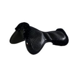 Acavallo Compensatore Memory Foam montone sintetico e gel - Nero - colore lana sintetica Eco-Wool  Black