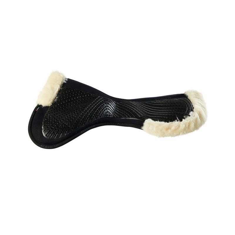 Acavallo Compensatore Memory Foam montone sintetico e gel - Nero - colore lana sintetica Eco-Wool  Natural