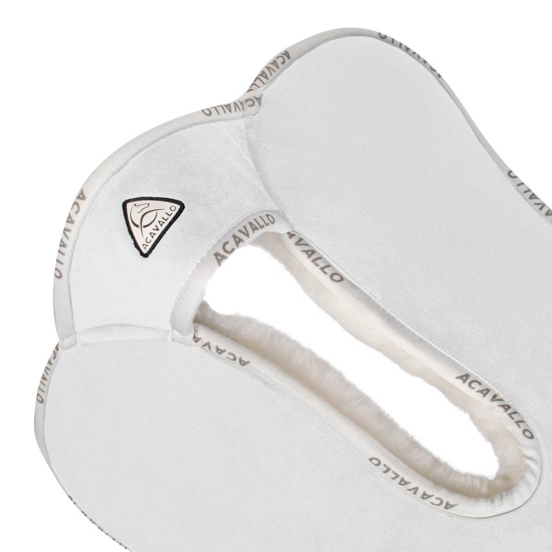 Acavallo Compensatore Memory Foam in montone Withers Free - Bianco - colore montone Sheepskin  White