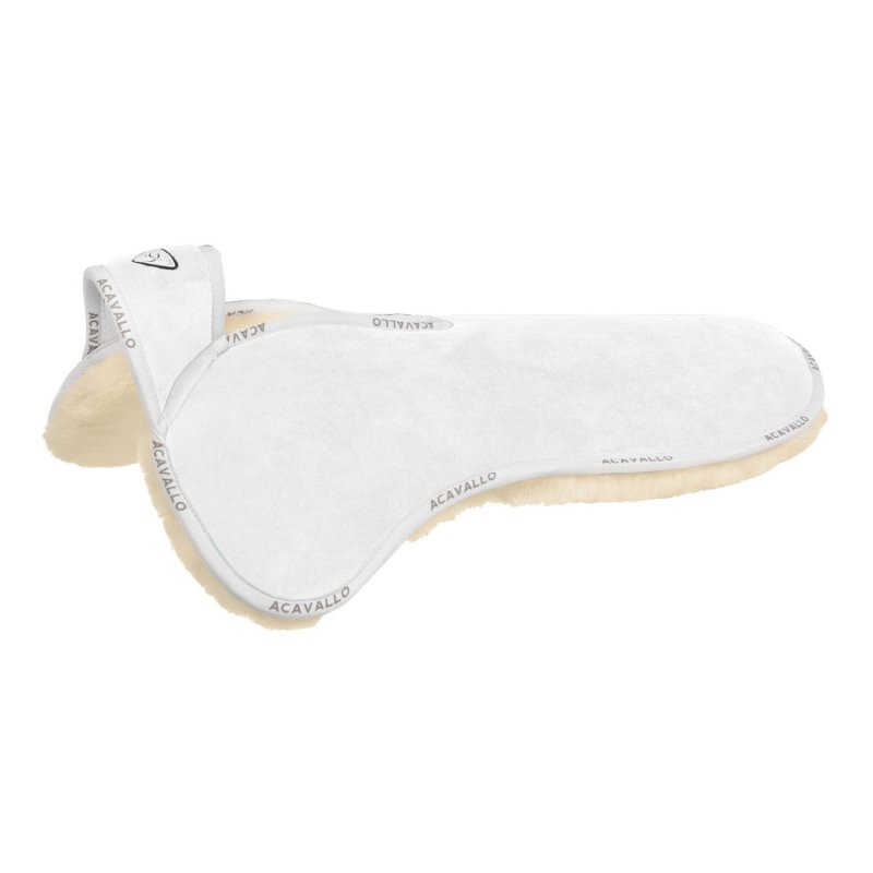 Acavallo Compensatore Memory Foam in montone Withers Free - Bianco - colore montone Sheepskin  Natural