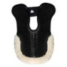 Acavallo Compensatore Memory Foam Hexagonal e montone AC199 - Nero - colore montone Sheepskin  Natural