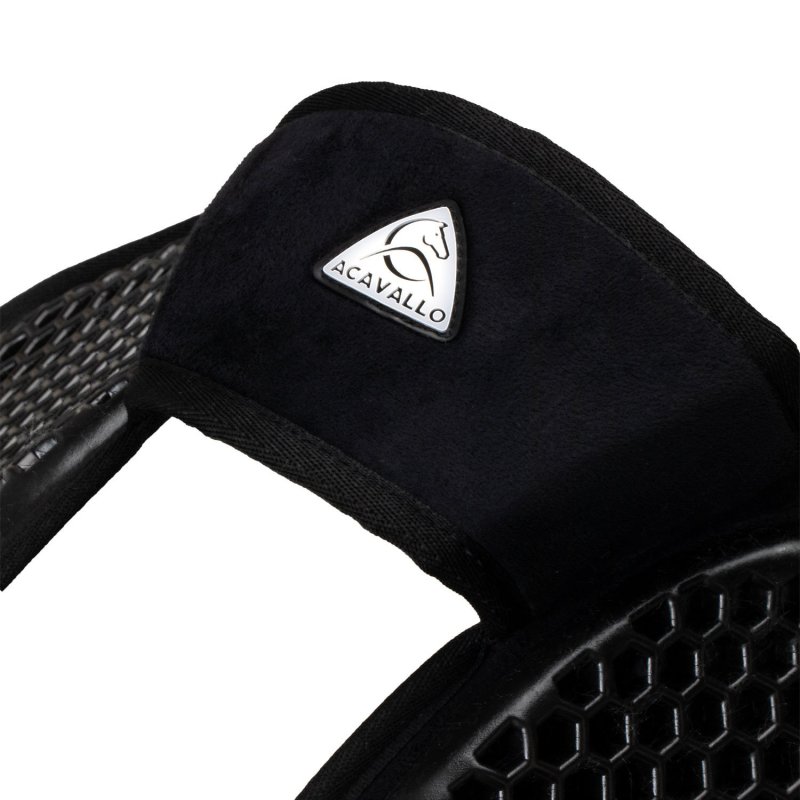 Acavallo Compensatore Memory Foam Hexagonal e montone AC199 - Nero - colore montone Sheepskin  Natural