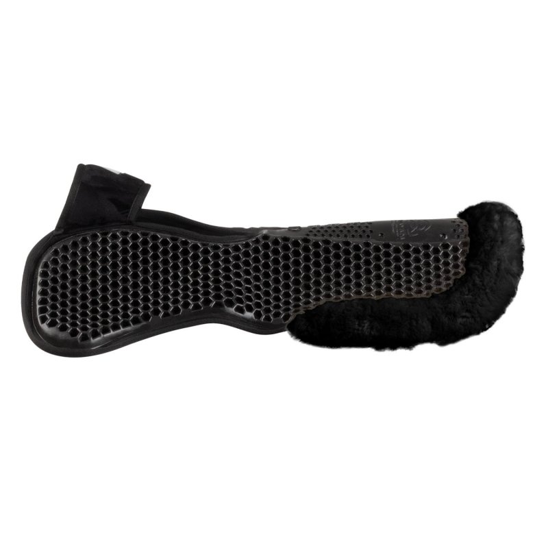 Acavallo Compensatore Memory Foam Hexagonal e montone AC199 - Nero - colore montone Sheepskin  Black